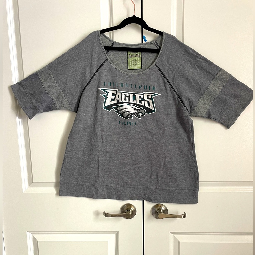 Tommy Bahama Gray Eagles NFL Women's Jersey Top